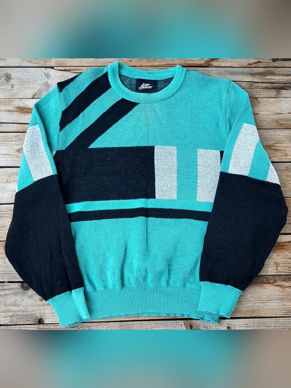 vintage 90's Lido Sports knit sweater  Made in USA  women's Size Large